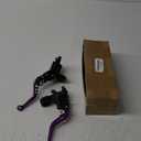 Universal Motorcycle 7/8" 22mm Brake Master Cylinder Reservoir Handlebar Clutch Lever CNC Left & Right Set Compatible with Honda Kawasaki Suzuki Yamaha Purple (Purple)