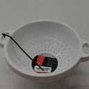 Rocky Mountain Goods White Plastic Colander Bowl with Handle - Deep 5 QT Strainer for Kitchen Vegetables, Pastas, Fruit - BPA Free - Dishwasher Safe (Pack of 2)
