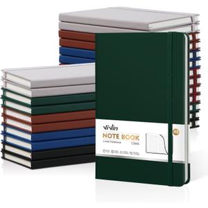 ViVin Lined Journal Notebooks for Professional Office Work,192 Pages,Medium 5.5 x 8.3 inch,College Ruled,A5 Hardcover Journaling Notebooks for Writing,24 Pack Bulk