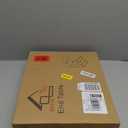 QEEIG Narrow C Shaped Side Table Set of 2 Living Room Sets Slim Couch Tray Tables Skinny Thin Small Farmhouse 7 inch Width, Rustic Brown (017-18BN)