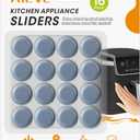 Aieve Appliance Sliders, 16 Pcs Self Adhesive Appliance Slider for Easy Moving & Space Saving, Small Countertop Rollers Kitchen Hacks Mixer Accessories
