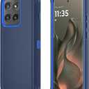 Qinmay Phone Case for Motorola Moto Edge 5G 2025 Case, Heavy Duty Shockproof & Dropproof 3-Layer Cover Phone Case for Moto Edge 2025,(Dark Blue)