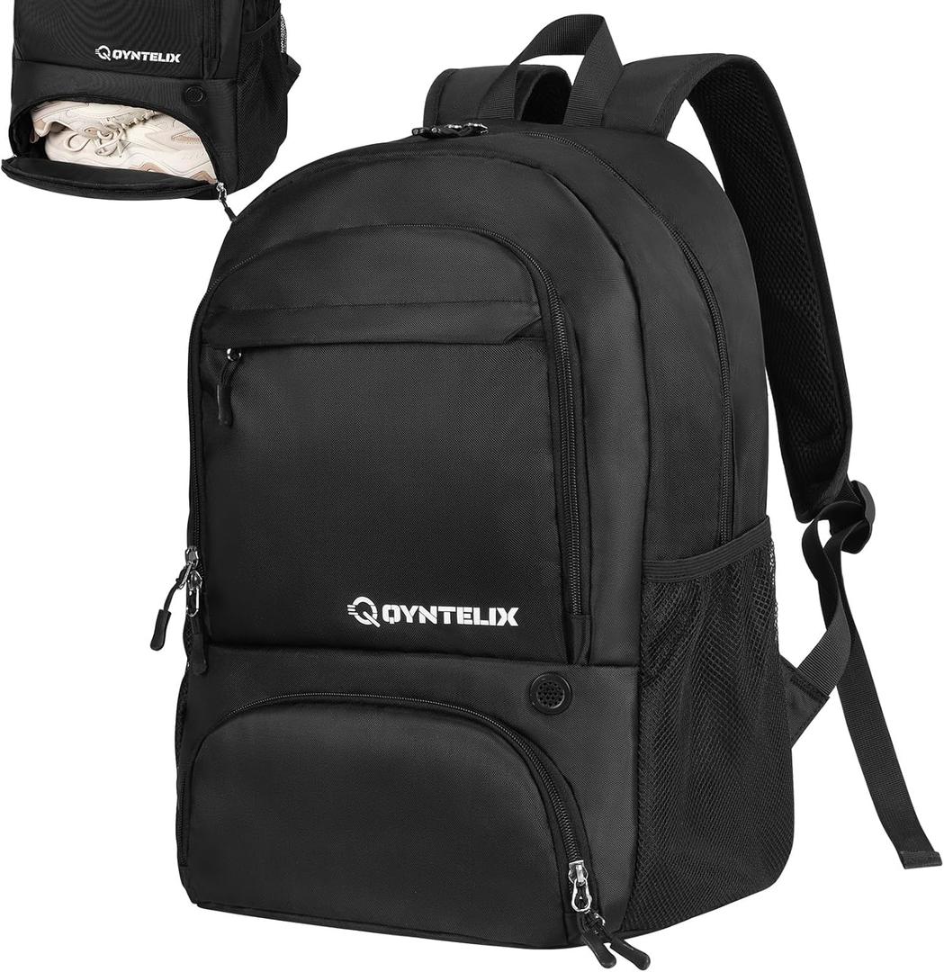 Pickleball Bag Fits 4 to 10 Paddles, Men's & Women's Pickle ball Backpack with Shoe Compartment, Adjustable shoulder Bag w/Fence Hook/Large Capacity/Safety Pocket, Pickleball Gifts for friends