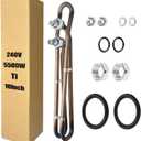 RJDJXYRENYI 4/5.5kw 240v Hot Tub Heater Element for Balboa Spa Heater Element, Replacement Flo-Thru Universal Hot Tub Heating Element（5.5kw)