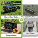 Seeutek Rolling Lawn Aerator - Upgraded Heavy Duty Push Spike Aeration Tool