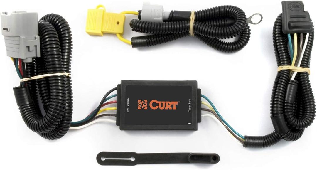 CURT 55378 Vehicle-Side Custom 4-Pin Trailer Wiring Harness, Fits Select Toyota Tundra