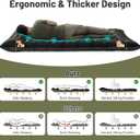 KASBAH Double Inflatable Camping Sleeping Pad,Thick 6 inch 2 Person Ultralight Sleeping Mat with Built-in Foot Pump and Pillow,Camping Essentials for Hiking,Backpacking,Traveling, Tent