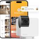 Petcube Cam 360 Camera Interactive WiFi Pet and Home Security Pan-Tilt Camera with Phone App, 1080p HD Video, 360 Rotation, Night Vision, AI Alerts