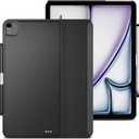 MAGEASY CoverBuddy iPad Case that Fits Magic Keyboard for iPad Air 13" (M4 2026 / M3 2025 / M2 2024, 8th/7th/6th Gen) Magic Keyboard Compatible iPad Air Case with Pencil Holder (Leather Black 5.05)