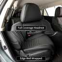 EKR Outback Seat Covers Custom Fit for Select Subaru Outback 2015 2016 2017 2018 2019,Leather Car Seat Cover Full Set for SUV - Faux Leather (Black)