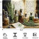 Cafemira Metal Tin Sign, Vintage Collage Of Herbs & Apothecary Jars, Tin Signs Wall Decor Art, For Living Room, Bedroom, Exquisite Unique Artistic Plaque Poster, Practical Decor Gift, 12x16 Inch