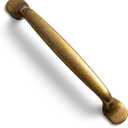 Set of 6 Traditional 5" Center to Center Antique Brass Cabinet Handles  Sturdy and Stylish Pulls for Kitchen Drawer Vintage Hardware