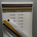 Pull out Cabinet Organizer, Wider Expandable(14"-24") Heavy Duty Slide out Drawers Fixed with Adhesive Nano Film for Pots, Roll out Shelf Storage for Kitchen Cabinet Organization(White-1pc)(3 Rails)