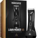 MANSCAPED® The Lawn Mower® 4.0, Electric Groin Hair Trimmer, Replaceable SkinSafe® Ceramic Blade Heads, Waterproof Wet/Dry Clippers, Rechargeable, Wireless Charging, Male Hygiene Grooming Razor