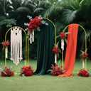 Wedding Arch Backdrop Stand Wedding Balloon Stand Frame Set of 3 (7.2FT,6.6FT,6FT) Gold Metal Backdrop Arch Stand for Wedding Ceremony Birthday Party Baby Shower Graduation Ceremony Decoration