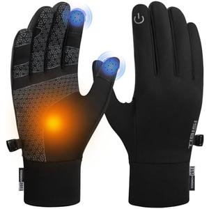 Benirap Winter Gloves Touchscreen Windproof Thermal Gloves Men Women Cycling Running Climbing Skiing Driving Gloves S