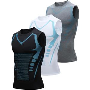 Mens Tank Tops,Sport Running Dry Fit Gym Shirt, Wicking Athletic Mesh Breathable Muscle Tee Workout Sleeveless Shirts,M