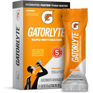 Gatorlyte Powder Orange, 16.9oz (Pack of 6) (EXP 08/28/26)