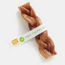 Get Joy Bully Braid Natural Dog Chew, 6 Inch, Braided Single Ingredient Bull Pizzle Long Lasting Dog Chew, Odor Free