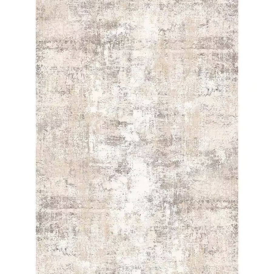 Van Gogh 8 ft. x 10 ft. Beige/Grey Modern Abstract Area Rug