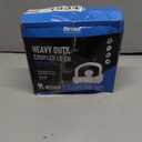 RETRUE Heavy-Duty Universal Coupler Lock Trailer Locks Ball Hitch Trailer Hitch Lock Adjustable Security Steel Fits 1-7/8 Inch, 2 Inch, 2-5/16 Inch Couplers Grey & Silver