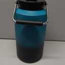 Fijinhom One Gallon Insulated Water Bottle for Travel: 2-in-1 Straw and Spout Lid, Keep Cold 24Hrs, Leakproof, 128oz Water Jug With Handle, Vacuum Stainless Steel for Sports, Hiking, Trip(Black&Blue)