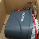 O-Cedar EasyWring Microfiber Spin Mop & Bucket Floor Cleaning System + 2 Extra Refills, Red/Gray