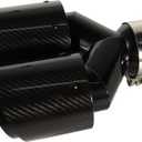 Carbon Fiber Dual Exhaust Tip 2.5 Inch Inlet 4 Inch Outlet Dual Carbon Fiber Exhaust Tip