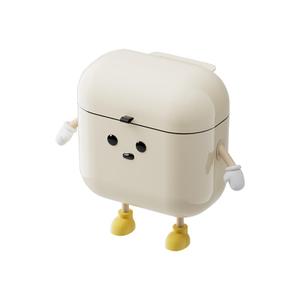 2.4 Gallon/9 Liter Kitchen Wall-Mounted Trash Can with Lid Ideal for Kitchens,Bathrooms, Offices,and Bedrooms Space-Saving and Decorative Waste Container(Cream White, DIY-Friendly)