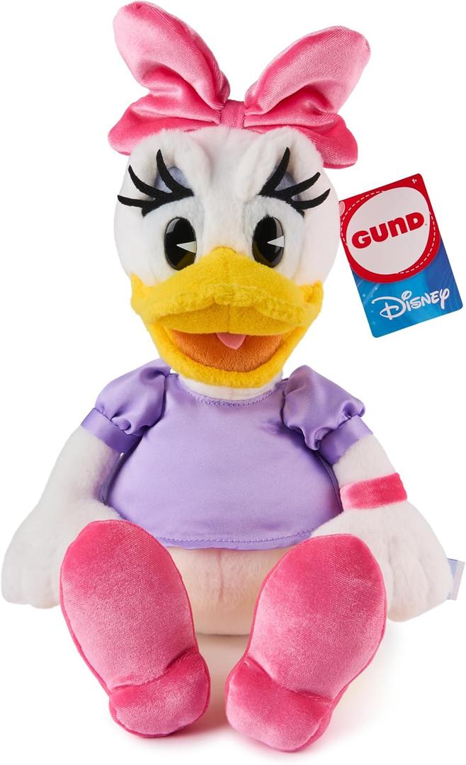 GUND Disney Official Daisy Duck Classic Plush, Mickey and Friends, Deluxe Collector Stuffed Animal for Ages 1 and Up, Blue/White, 14