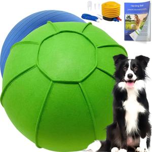 Herding Ball for Dogs, Large Dog Training, Jolly Ball for Australian Shepherd and Collie 25 inch (Green)