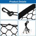 Dog Car Barrier Net Pet Car Divider Back Seat Barrier Net for Trucks, SUV, Full Sized Sedans Pet Restraint Car Backseat Divider Vehicle Gate Cargo Area Travel Trunk Mesh Net Screen Barricade