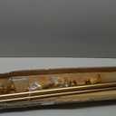 Double Drapery Curtain Rods, 36-72 Telescoping Curtain Rod with 1inch large rod and 5/8inch small rod, Modern Round Style Finials, Warm Gold