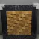 Framed 3D Textured Wood Wall Art, Modern Minimalist Nature Wood Geometric Artwork for Walls, Contemporary Rustic Black Sandstone Painting Wall Decor for Living Room, Bedroom, Kitchen, Office, 28x28