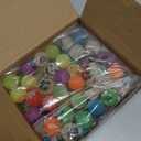 MGparty Halloween Toys Bulk 72 PCS Glow in The Dark Bouncy Balls 18 Designs Bouncing Balls Halloween Party Favors for Kids, Halloween Game Supplies, Trick or Treating Goodies