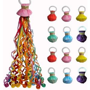 12 Pack Streamer Poppers, 6 Color Mix No Mess Confetti Poppers，Party Poppers No Mess Streamers Easy to Clean Handheld Streamer Cannon，Ideal for Celebrations and Events