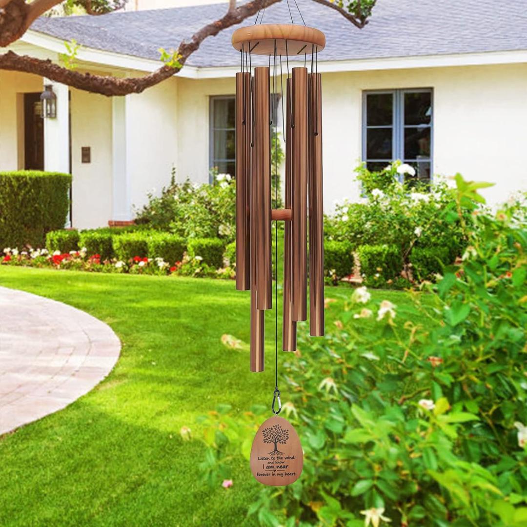 Large Wind Chimes for Outside Deep Tone,42" Memorial Wind Chimes for Loss of Loved one, Sympathy Gifts Outdoor Decor in Garden,Porch, Backyard and Patio (Bronze) Large Wind Chimes for Outside Deep Tone,42" Memorial Wind Chimes for Loss of Loved one, Sympathy Gifts Outdoor Decor in Garden,Porch, Backyard and Patio (Bronze)