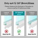 2 PCS 39" Shower Door Bottom Seal Strip 5/16 Inch Shower Door Sweep