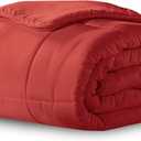 Ella Jayne Microfiber Down-Alternative Solid Color Comforter - Red - King (102"x90")