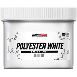 Rapid Cure Screen Printing Ink Polyester White (8oz.) - Plastisol Ink for Screen Printing, Fast Curing Fabric Paint - Screen Print Direct, USA Made
