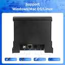 NetumScan 80mm POS Receipt Printer 300mm/s USB Thermal Receipt Printer with Auto Cutter Cash Drawer, USB Ethernet Interface,Support Windows/Mac/Linux, Restaurant Kitchen Printer for ESC/POS,NS8360L