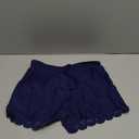 ChinFun Women's Board Shorts Swimswear Bottoms Tankini Swim Bathing Briefs Swimsuit Boardshorts Beach Trunks with Liner (Improved & Wave Edged Pierced-navy)