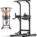 ZENOVA Pull Up Bar, Multi-Function Pull Up Dip Bar Station, Home Gym Workout Strength Training Equipment for Men Women Muscle Building (Black)