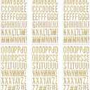 6 Sheets Gold Puffy Letter Stickers, 3D Foam Alphabet Stickers Sticker for Scrapbooking, Letter Sticker Self-Adhesive for Grad Cap Decorations