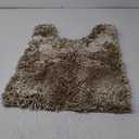 Yimobra Toilet Rugs U Shaped Washable, Soft Comfortable Toilet Mat for Bathroom Floor, Non-Slip Contour Bathroom Rugs for Toilet, Fluffy, Thick, Dry Quickly Absorbent Water, 24.4 x 20.4, Camel