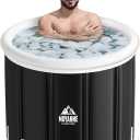 Moyanne Ice Bath Tub,155 Gallons Inflatable Cold Plunge Tub for Athletes' Recovery - Portable Outdoor Polar Pod Recovery Solution,39.3'' x 29.5''