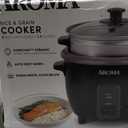 Aroma Housewares ARC-363-1NGB 3 Uncooked/6 Cups Cooked Rice Cooker, Steamer, Multicooker, 2-6 cups, Black