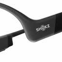 SHOKZ OpenRun - Open-Ear Bluetooth Bone Conduction Sport Headphones, Sweat Resistant Wireless Earphones for Workouts and Running, Built-in Mic, with Hair Band, Black (Standard Size+Magnetic Charging)