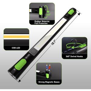 Work Light for Mechanic,3200LM LED Work Lights,5400mAh Rechargeable Magnetic Light bar,Portable Automotive Tools Cordless Underhood Light with Hooks for Car Garage Workshop Emergency,Present for Him