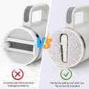 SAVORI 40 oz Tumbler Flip Straw Lid Replacement fit for Stanley Quencher H2.0, Rhinestone 40 oz Leak Proof Lid for Stanley Tumber, Non Spill Lids for Stanley Cup (Cream-White Rhinestone, 40 oz)